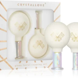 Biztonságos fizetés CrystalloveGlass Facial Cupping Set masszázs szett arcra, nyakra és dekoltázsra