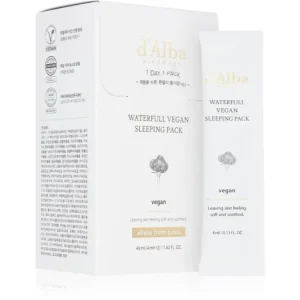 Olcsó d‘AlbaWaterfull Vegan Sleeping Pack nyugtató hidratáló maszk éjszakára