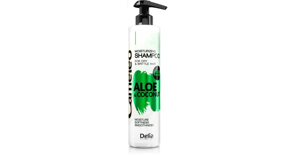 Delia CosmeticsCameleo Aloe & Coconut hidratáló sampon száraz és törékeny hajra Vásárlói kedvenc