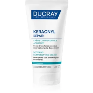 Legkelendőbb DucrayKeracnyl Repair Soothing Compensating Cream nyugtató és hidratáló krém az aknéra hajlamos érzékeny bőrre