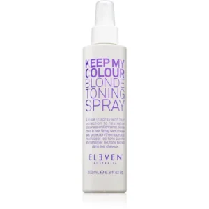 Legkelendőbb Eleven AustraliaKeep My Colour Blonde Toning Spray színező spray a hajformázáshoz, melyhez magas hőfokot használunk