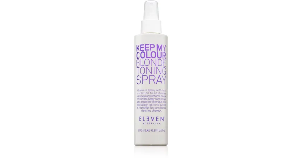 Legkelendőbb Eleven AustraliaKeep My Colour Blonde Toning Spray színező spray a hajformázáshoz, melyhez magas hőfokot használunk