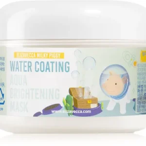Akció ElizaveccaMilky Piggy Water Coating Aqua Brightening Mask kollagén maszk élénk és hidratált bőr