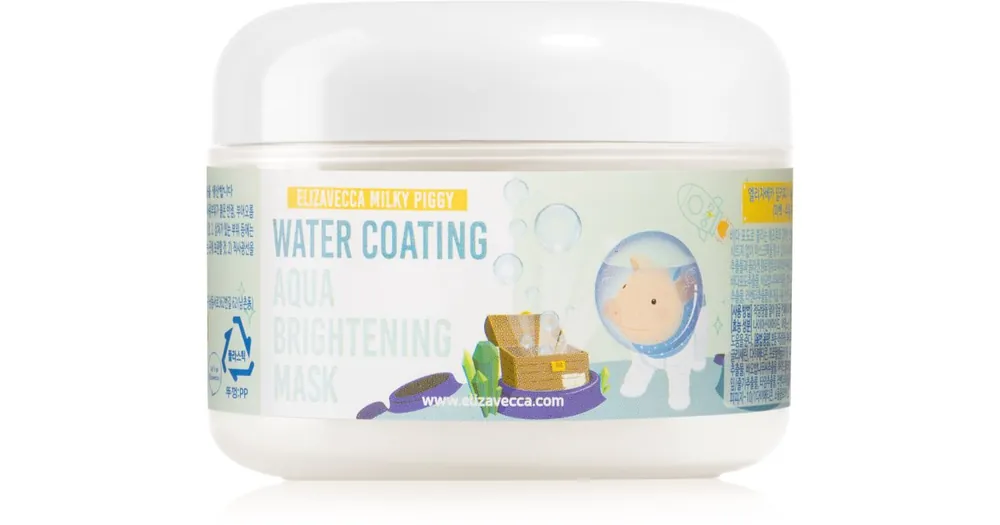 Akció ElizaveccaMilky Piggy Water Coating Aqua Brightening Mask kollagén maszk élénk és hidratált bőr