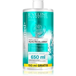 Árcsökkenés Eveline CosmeticsFaceMed+ mattító micellás víz