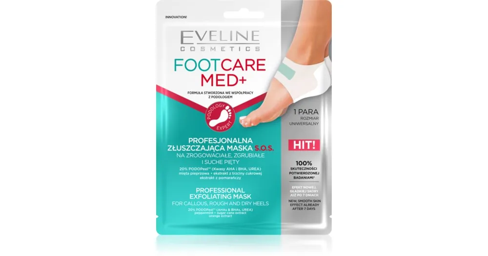 Bestseller Eveline CosmeticsFoot Care Med hámlasztó maszk sarokra