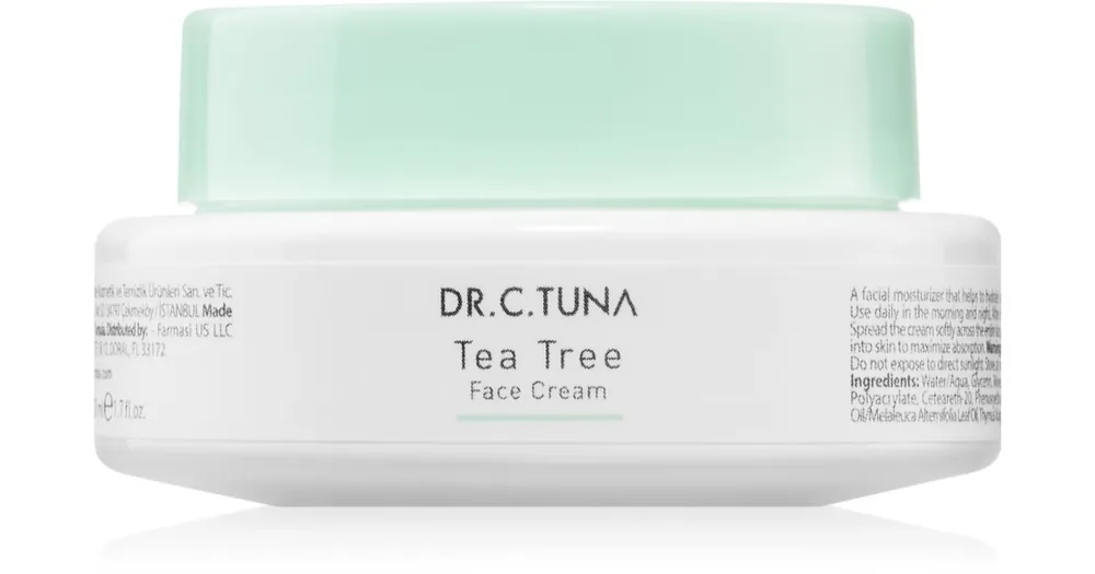 Végkiárusítás FarmasiDr. C. Tuna Tea Tree hidratáló krém zsíros bőrre