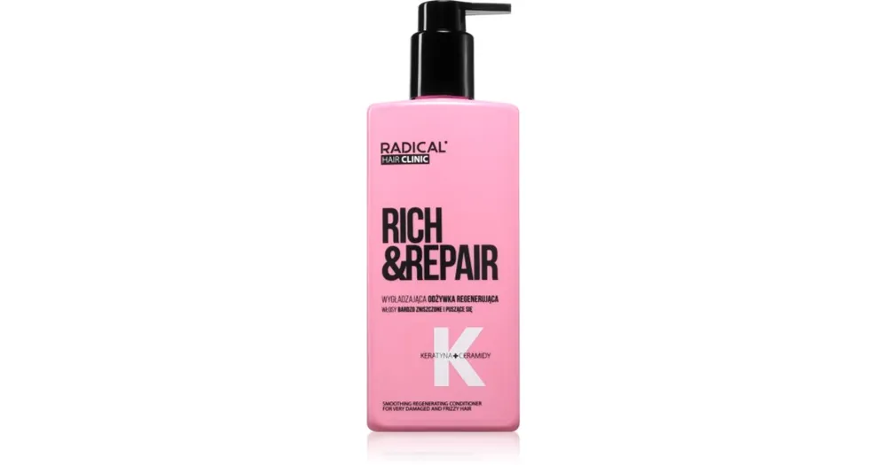 FarmonaHair Clinic Smoothing Regenerating Conditioner regeneráló kondicionáló száraz és sérült hajra Rendeld meg most