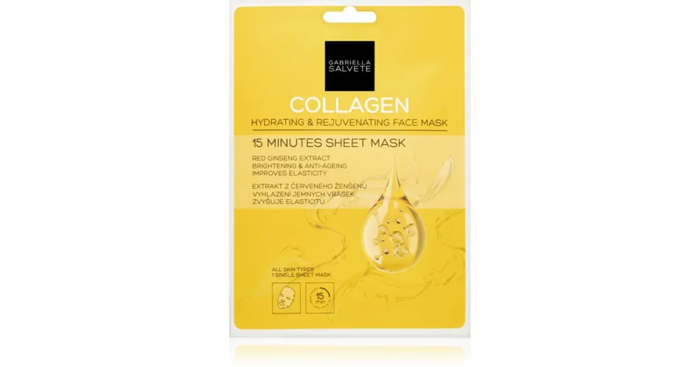 Gabriella SalveteFace Mask Collagen arcmaszk az élénk és kisimított arcbőrért Olcsóbb