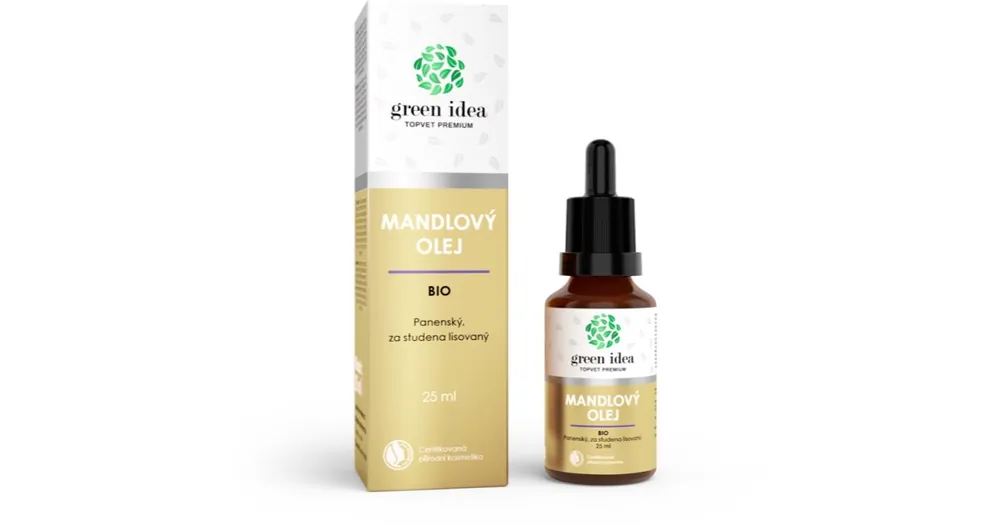 Gyors szállítás Green IdeaOrganic almond oil mandulaolaj hidegen sajtolt