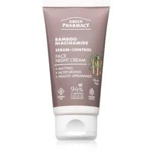 Green PharmacyBamboo & Niacinamide Night Face Cream hidratáló éjszakai krém Azonnali szállítás