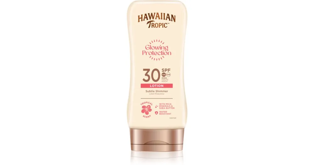 Árcsökkenés Hawaiian TropicGlowing Protection Sunscreen Lotion napozótej SPF 30