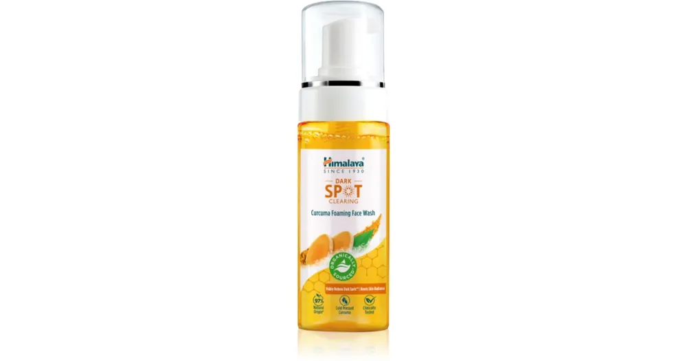 Himalaya HerbalsDark Spot Clearing Curcuma tisztító hab az arcra Expressz szállítás