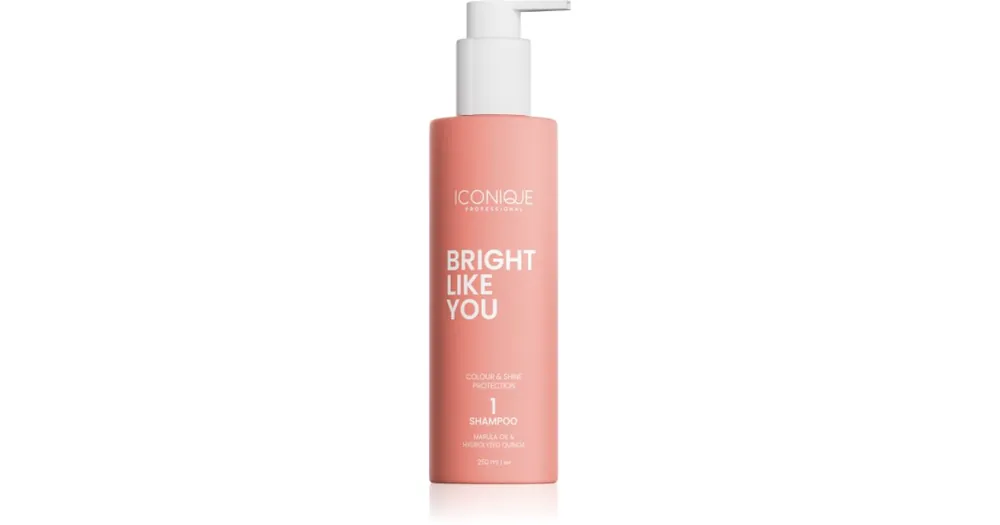 Kihagyhatatlan ajánlat ICONIQUE ProfessionalBRIGHT LIKE YOU Colour & Shine Protection Shampoo megújító sampon festett hajra