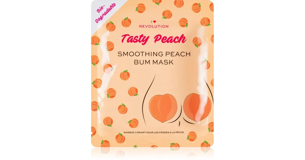 Ne maradj le I Heart RevolutionTasty Peach intenzív hidrogélmaszk a fenékre és a csípőre