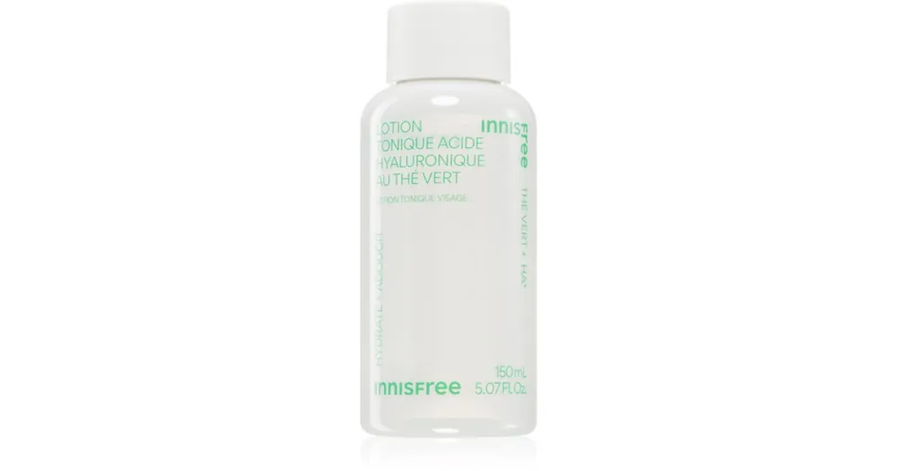Újdonság innisfreeGreen Tea Hyaluronic Toner hidratáló arctonik a bőrgát erősítésére