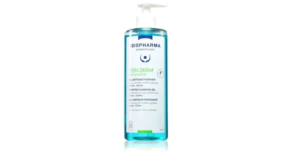 ISISPHARMATeen Derm Gel Sensitive tisztító gél az aknéra hajlamos zsíros bőrre Nézd meg most