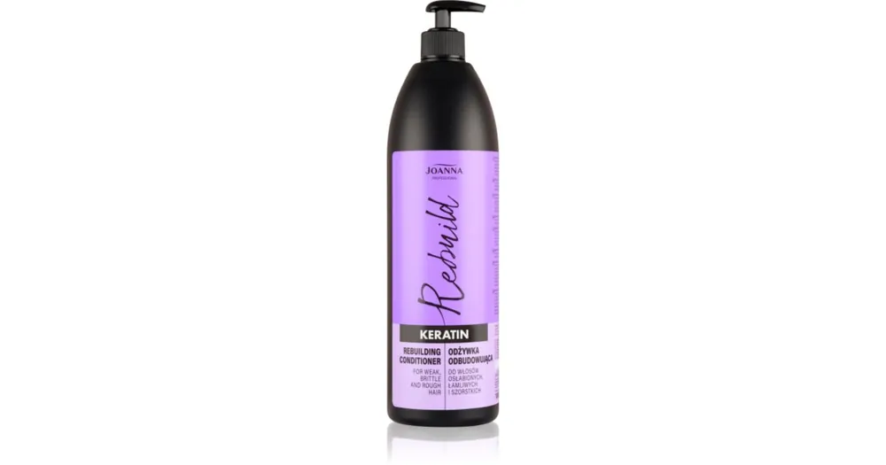 JoannaProfessional Keratin keratin kondicionáló a sérült, töredezett hajra Prémium