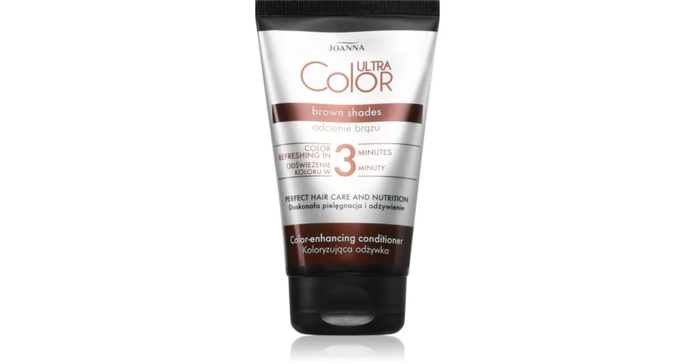 JoannaUltra Color Brown Shades 3 Minutes haj maszk a barna árnyalatú hajra Árengedmény