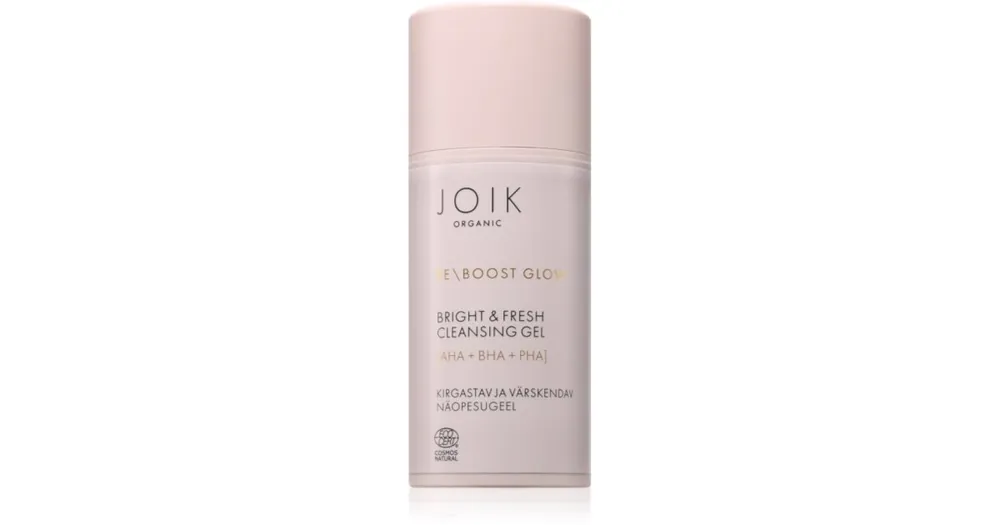 JOIKOrganic Re-Boost Glow frissítő tisztító arcgél hámlasztó hatással Legkelendőbb