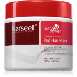 Végkiárusítás KarseellColor Depositing Red Hair Mask maszk a hajszín élénkítéséért