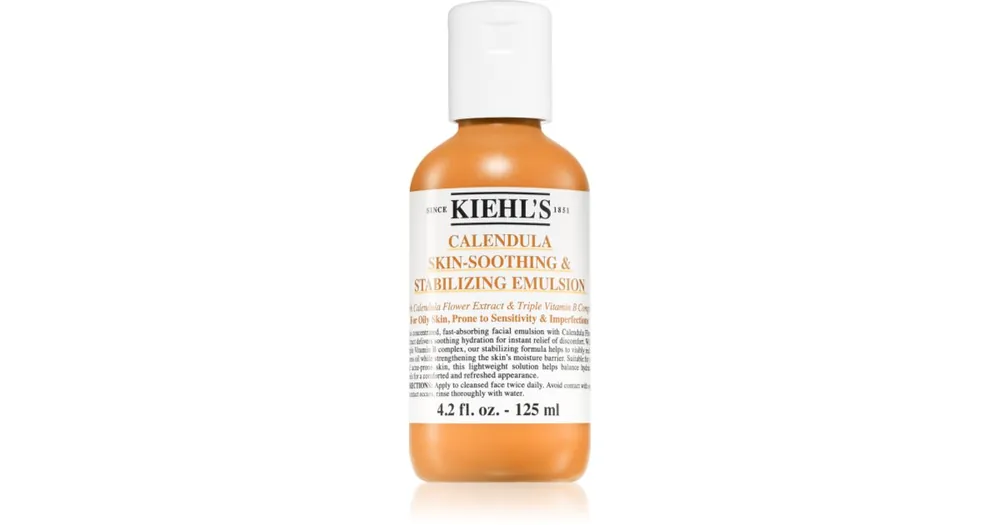 Vásárlói kedvenc Kiehl‘sCalendula Skin-Soothing & Stabilizing Emulsion nyugtató emulzió körömvirággal