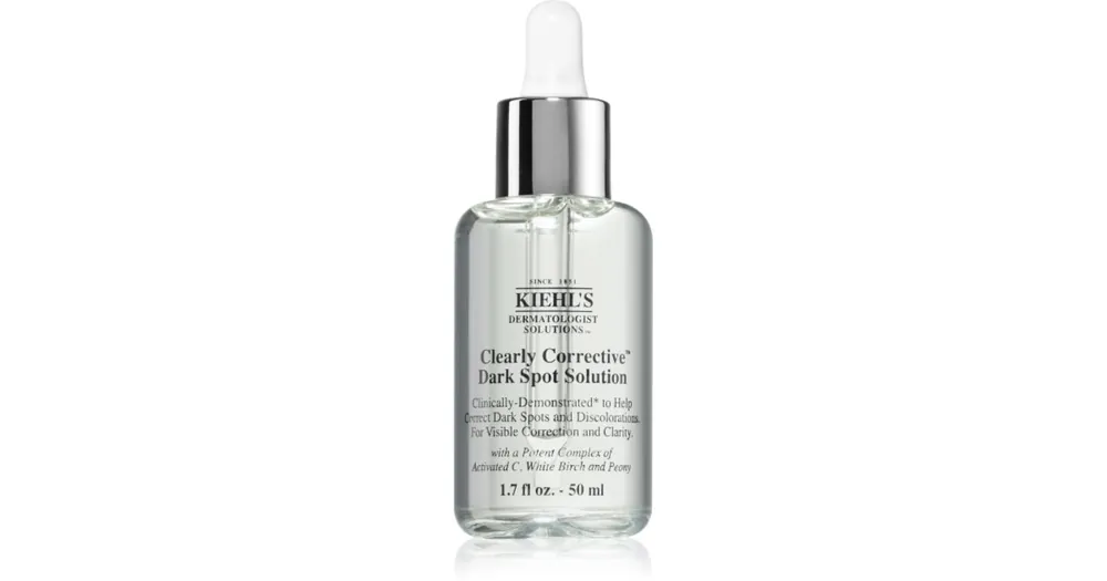 Olcsóbb Kiehl‘sDermatologist Solutions Clearly Corrective Dark Spot Solution bőr szérum a pigment foltok ellen