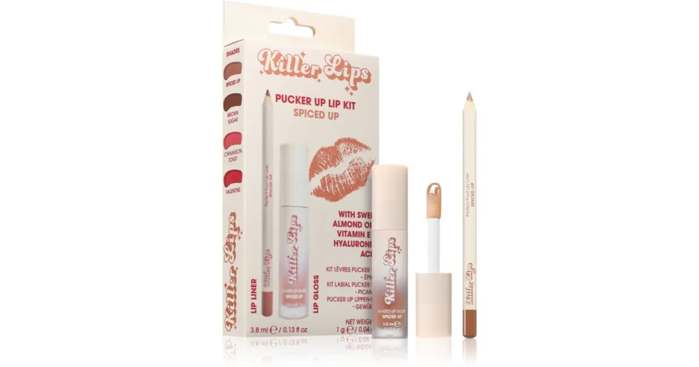 Vedd meg online Killer LipsPucker Up Lip Kit szett az ajkakra hölgyeknek Spiced Up