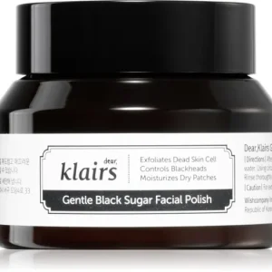 KlairsGentle Black Sugar Facial Polish hidratáló peeling arcra Szezonális akció