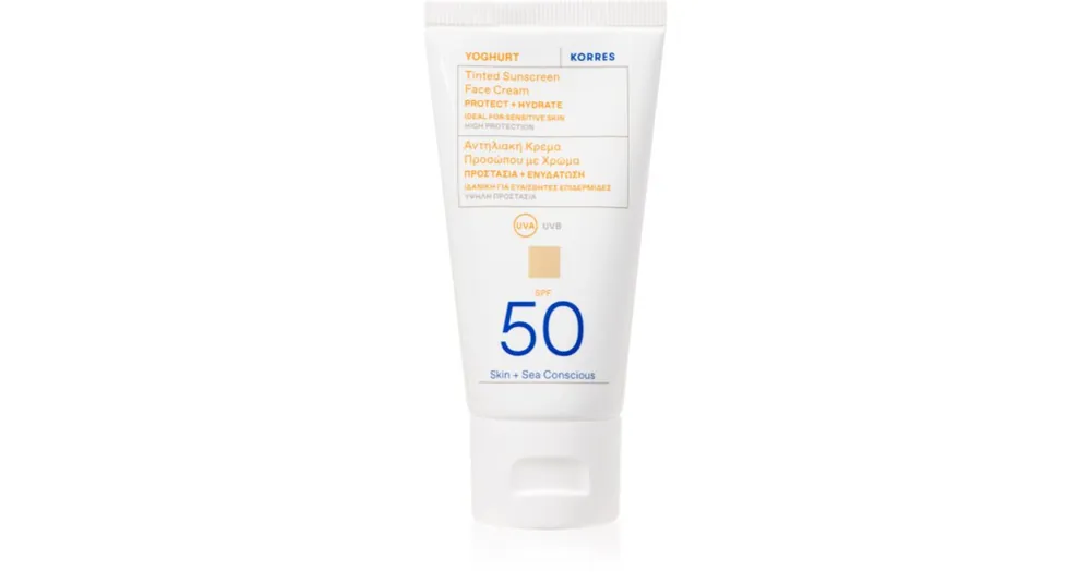 KorresYoghurt Tinted Sunscreen színező napozókrém Árcsökkenés