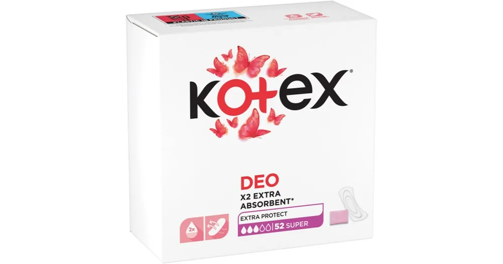 KotexSuper Deo tisztasági betétek Azonnal elérhető