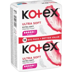 KotexUltra Soft Super egészségügyi betétek Népszerű