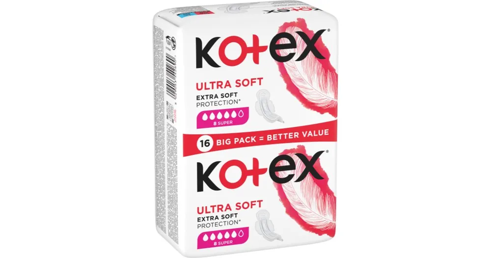 KotexUltra Soft Super egészségügyi betétek Népszerű