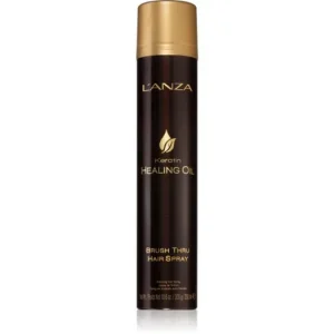 Végkiárusítás L‘anzaKeratin Healing Oil Brush Thru Spray védő spray a természetes fixálásért és a fényes hajért