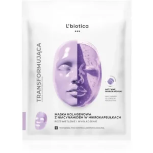 L’bioticaTransforming Collagen Mask with Niacinamide in Microcapsules kollagén maszk az élénk bőrért Outlet