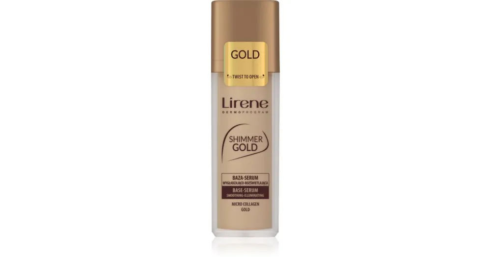 Expressz szállítás LireneBase Shimmer Gold bőrvilágosító alapozó szérum