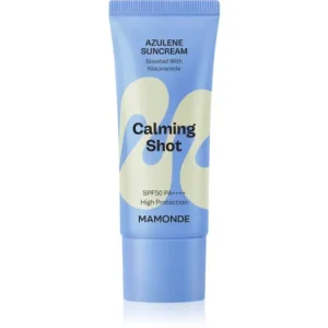 MAMONDECalming Shot Azulene Suncream ápoló arckrém nyugtató hatással Kiárusítás