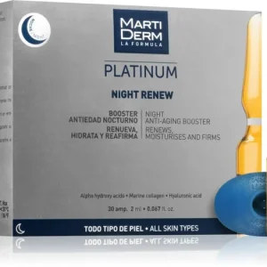 Gyors szállítás MartiDermPlatinum Night Renew éjszakai ránctalanító szérum ampullákban