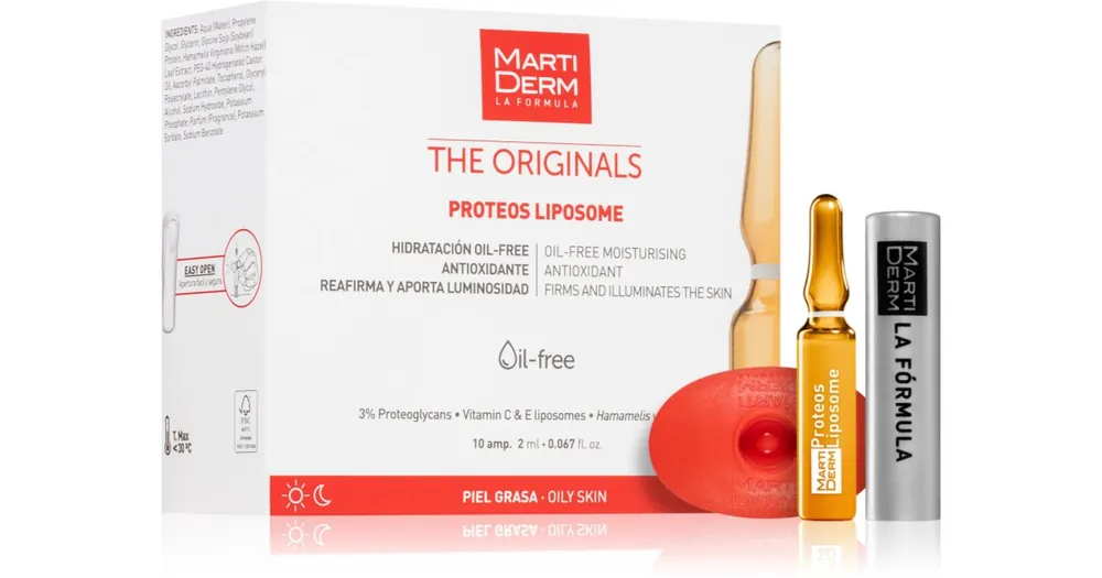 Kiárusítás MartiDermThe Originals Proteos Liposome kisimító és élénkítő ápolás ampullákban