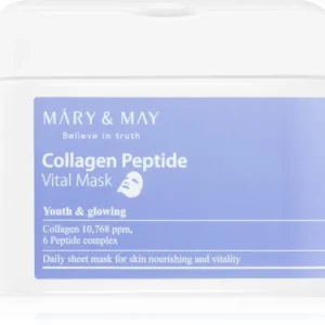 Mary&MayCollagen Peptide Vital Mask fátyolmaszk szett ránctalanító hatással Kihagyhatatlan ajánlat