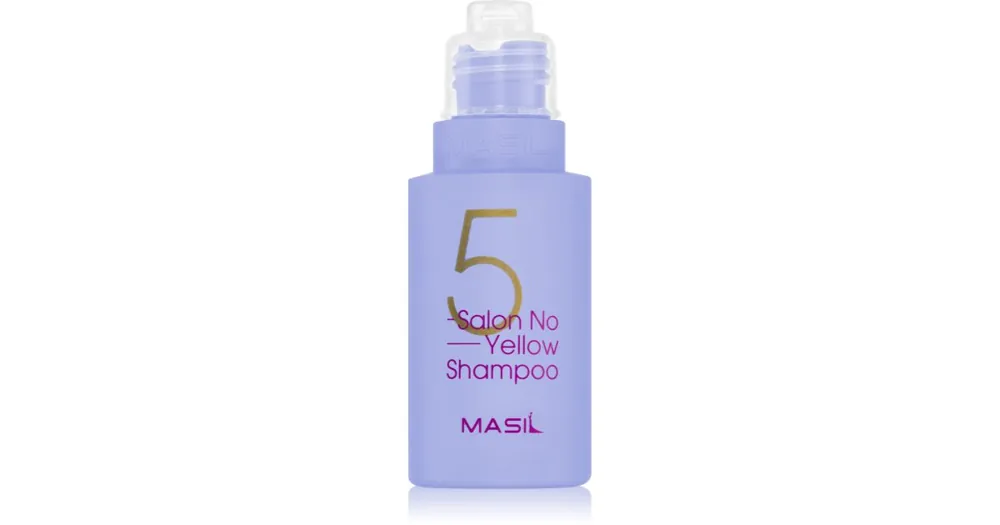 MASIL5 Salon No Yellow lila sampon semlegesíti a sárgás tónusokat Ne maradj le