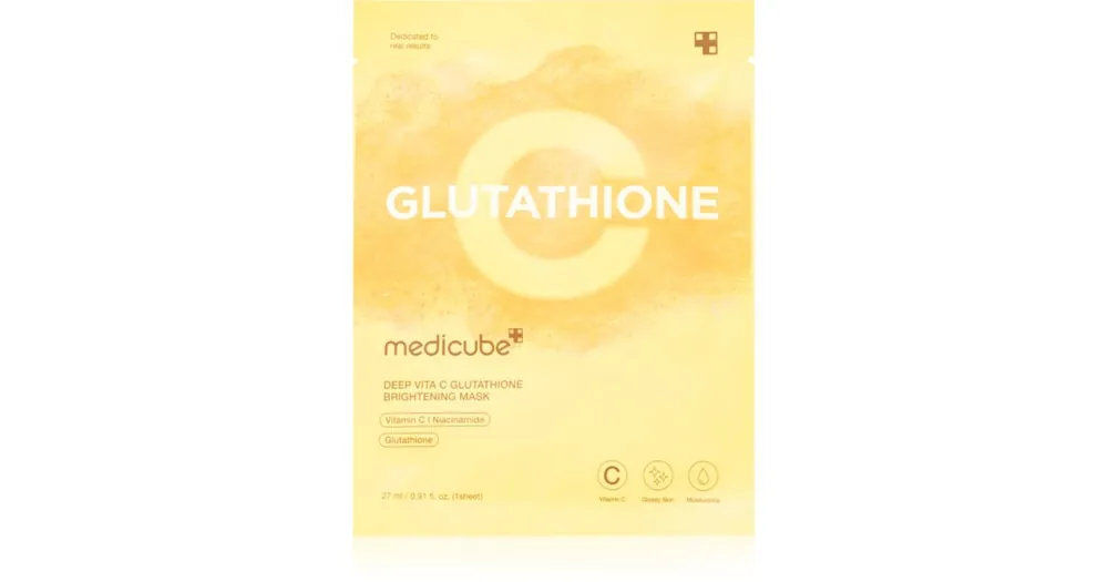 medicubeDeep Vita C Glutathione Brightening Mask fehérítő gézmaszk Árcsökkenés