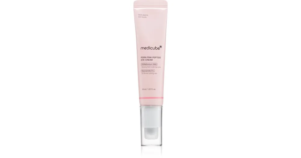 Biztonságos fizetés medicubePDRN Pink Peptide Eye Cream intenzív szemkörnyékápoló krém a ráncok, duzzanatok és sötét karikák ellen
