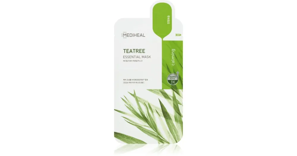 MEDIHEALEssential Mask Teatree nyugtató hatású gézmaszk pattanások ellen Legnépszerűbb