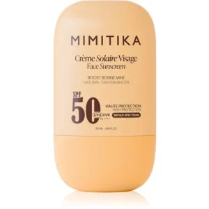 MimitikaSun Face Sunscreen SPF50 ápoló arckrém barnulás elősegítésére Szuper akció
