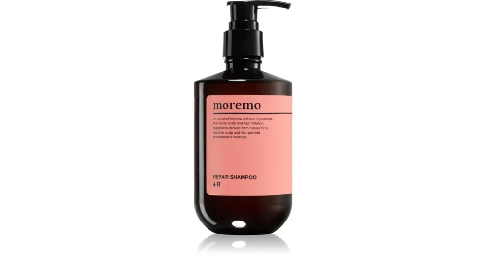 Legjobb ár moremoRepair Shampoo R mélyregeneráló sampon a sérült, töredezett hajra