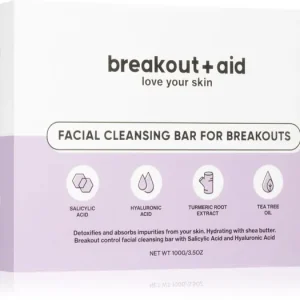 Különleges ajánlat breakout + aidFacial Cleansing Bar szappan problémás bőrre szalicilsavval