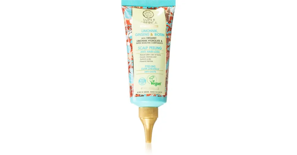 Natura SibericaLimonnik, Ginseng & Biotin hajpeeling hajhullás ellen Azonnali szállítás