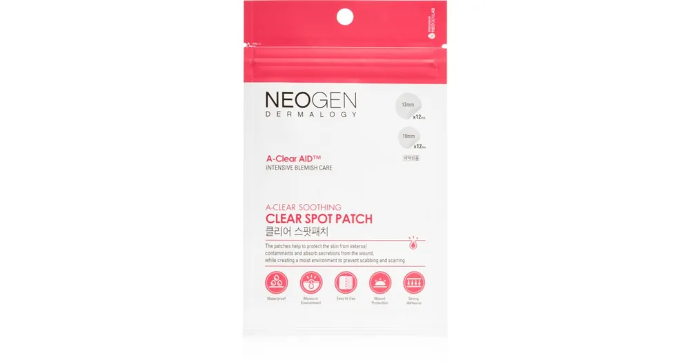 Akció Neogen DermalogyA-Clear Soothing Spot Patch tisztító tapasz az aknés bőrre