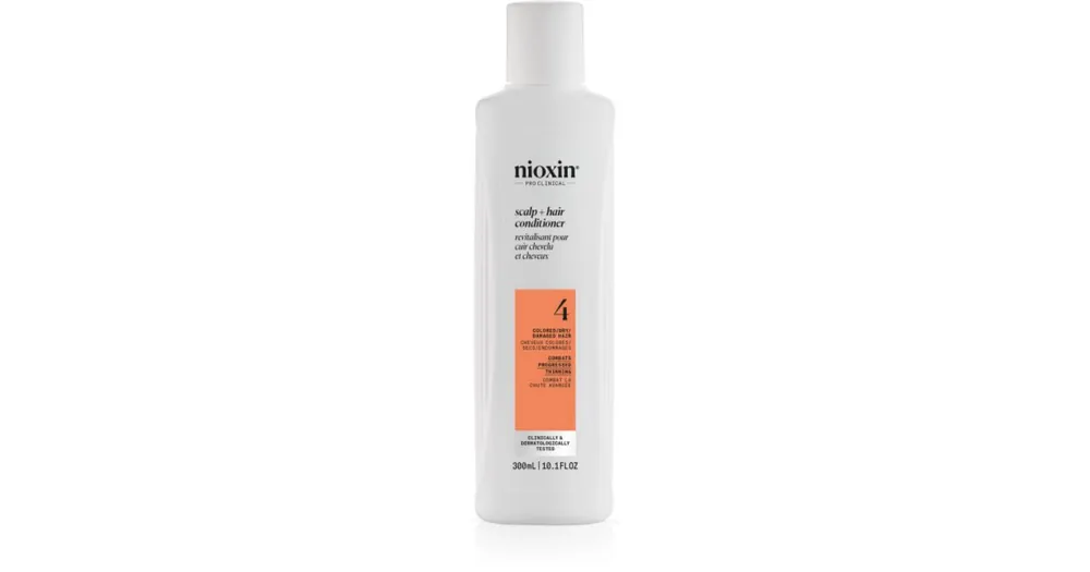 NioxinSystem 4 Scalp + Hair Conditioner hidratáló és tápláló kondicionáló a festett és károsult hajra Gyors kiszállítás
